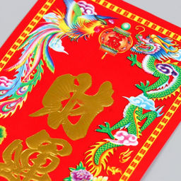 Цена за 100 шт. Панно на дверь бумага «Богатство и процветание», настенный декор, 11.8×28.5 см