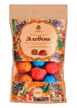 Мармеладные конфеты Ягодень ассорти, 150 г | крафт-пакет - Сибирский кедр фото 8