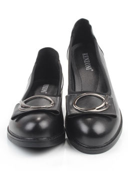 06-DYL74-D1 BLACK Туфли женские (натуральная кожа)