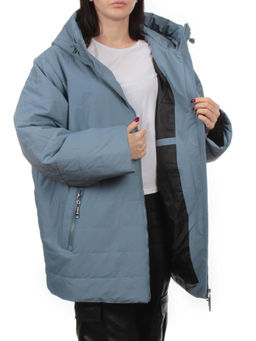 F-801 GRAY BLUE Куртка демисезонная женская (100 гр. холлофайбер) - Fashion фото 7