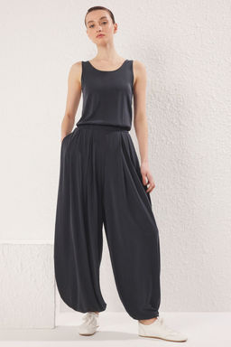TRENDYOLMILLA Antrasit Modal Kumas Esnek Orme Tulum TWOSS25TU00027