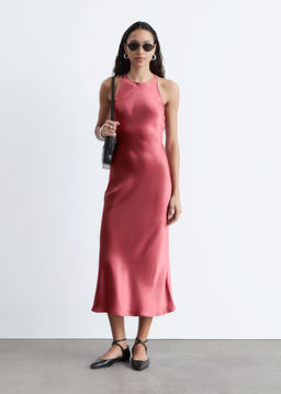 Vestido midi de sat?n sin mangas - H&m фото 4