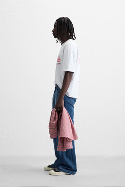 PRINTED T-SHIRT WITH POCKET - Zara фото 4