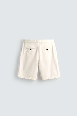 BERMUDA RELAXED FIT PLIEGUES AARON LEVINE X ZARA / Blanco roto