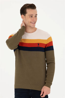 Мужской свитер цвета хаки Неожиданная скидка в корзине - U.s. polo assn фото 3