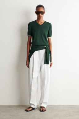 CAMISETA DE PUNTO CON DETALLE EN CONTRASTE - H&m фото 3