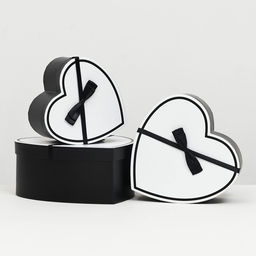 Набор подарочных коробок сердце 3 в 1, L:27?27?12cm M:23.5?23?11cm S:19?19?10cm