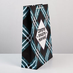 Цена за 2 шт. Пакет подарочный ламинированный, упаковка, «Самому лучшему мужчине», L 28×38×9 см