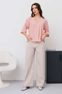 Блуза NIKVA н481-2 пудра