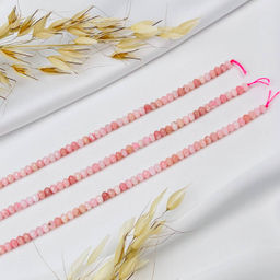 Бусины для украшений из розового Опала (110 бусин)