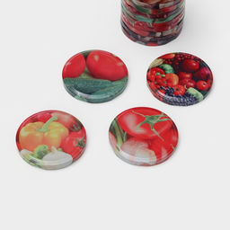 Цена за 40 шт. Крышка для консервирования «Элитная», ТО-82 мм, жесть, лак, литография, фасовка 20 шт., МИКС