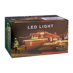 Электрогирлянда-занавес, светодиодная "Льдинки" 3м, 96 ламп, цвет: теплый белый