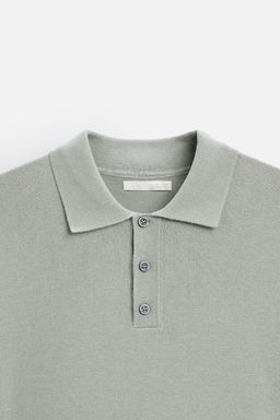 VISCOSE BLEND KNIT POLO SHIRT - Zara фото 40