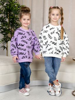 ТД023 Толстовка Оверсайз (белый) - Милаша фото 5