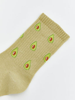 Avokoda Desenli Kad?n Soket ?orap