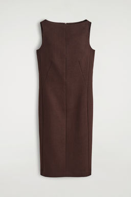 VESTIDO MIDI ESTRUCTURADO DE LANA
