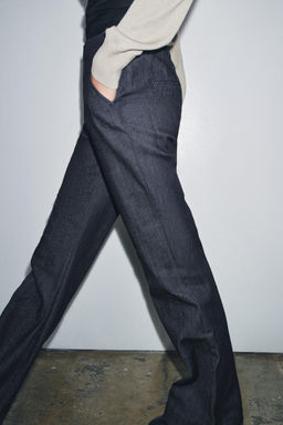 ZW COLLECTION FLARE MID-RISE JEANS - Zara фото 6