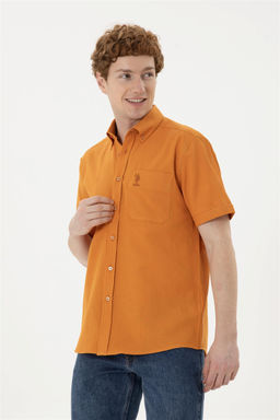 Мужская рубашка с коротким рукавом в плитку - U.s. polo assn фото 3