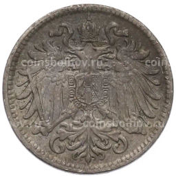 Монета 10 геллеров 1908 года Австрия