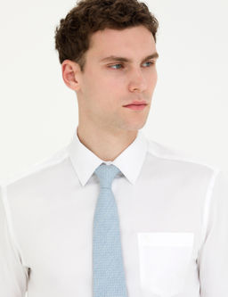 Beyaz Regular Fit Uzun Kollu Klasik G_mlek - Pierre cardin фото 9