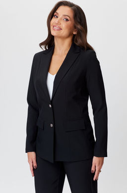 Жакет БелЭльСтиль 412 черный однотон фото 2