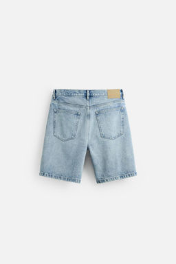 REGULAR FIT DENIM BERMUDA SHORTS - Zara фото 7