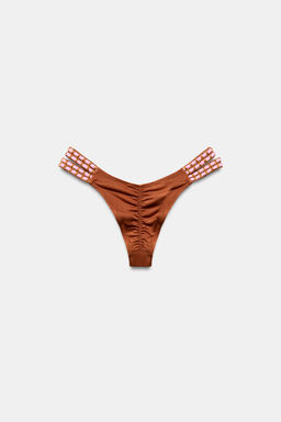 BRAGUITA BIKINI CROCHET / Caramelo - Zara фото 4
