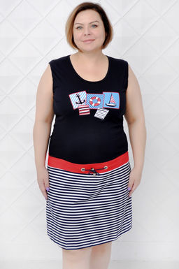 Арт. 613 Туника 44-54 (6 шт) Цвет:ассорти