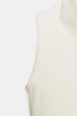 TOP MANGA SISA CUELLO ALTO / Blanco roto - Zara фото 8