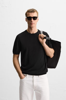 REGULAR FIT KNIT T-SHIRT - Zara фото 2