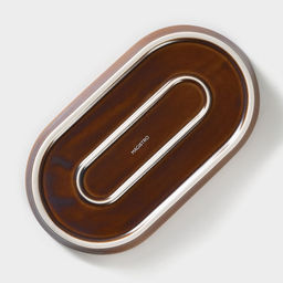 Блюдо Magistro Garland, 24×13.7×2.7 см, овальное, фарфор, синее