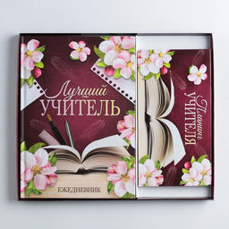 Подарочный набор «Для лучшего учителя», ежедневник А5, 80 листов и планинг 50 листов