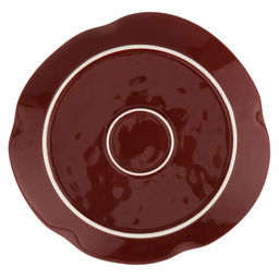 Роза Джульетта Тарелка мелкая фарфоровая 250х233х24мм, ассиметричная форма, терракотовый, в коробке (Китай) - Домашняя мода фото 5