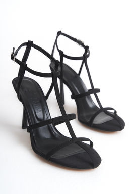 Trendyol Shoes Siyah Bilekten Baglamal? Ince Bantl? Kad?n Topuklu Sandalet TAKSS25TO00071 - Trendyolmilla фото 6