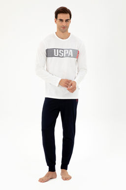 Мужской пижамный комплект цвета экрю Неожиданная скидка в корзине - U.s. polo assn фото 2