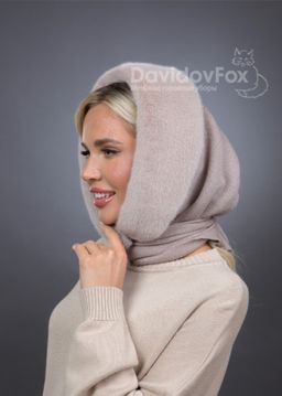 Платок трикотаж экомех бежевый - Davidovfox фото 2