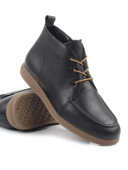 01-S77-98 BLACK Ботинки демисезонные женские (натуральная кожа, байка) - Фабричный китай фото 7