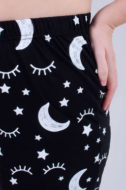 Арт. 9153 Пижама с шортами 52-58 (4 шт) Цвет:верх-черный,белый,низ-черный,белый - Калинка фото 5