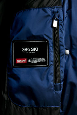 HOODED WATER-RESISTANT WINDPROOF DOWN JACKET RECCO® TECHNOLOGY SKI COLLECTION - Zara фото 14