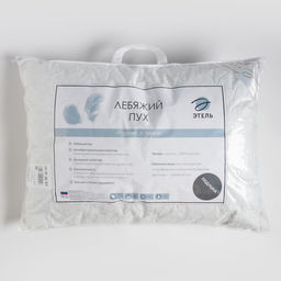 Подушка Этель Лебяжий пух 5070 см, поплин  фото 3