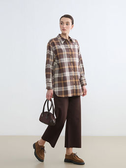 Ekose Kad?n Oduncu G?mlek Tunik