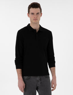Siyah Slim Fit Sweatshirt