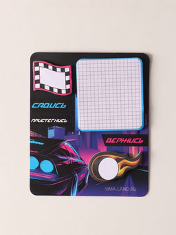 Цена за 2 шт. Магнит на холодильник с блоком для записей и стикерами Садись, пристегнись, держись, 10?12 см