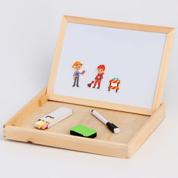 Конструктор магнитный Изучаем профессии, 57 деталей - Лесная мастерская фото 3