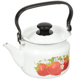 ЭМ_Чайник 2,0 л цилиндр с декором (бел, слонов) арт.42704-102/6 КМК