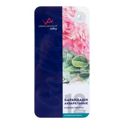 VISTA-ARTISTA Gallery VGCPM-12 Набор цветных карандашей заточенный 2 х 12 цв. в металлической коробке