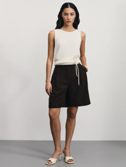 Шорты из вискозы с разрезом / Zarina  фото 2