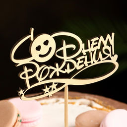 Цена за 5 шт. Топпер С Днём Рождения 1 шт, в фасовке 5 разных, МИКС Дарим Красиво