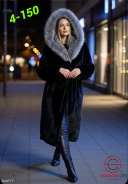 Шуба женская из искусственного меха