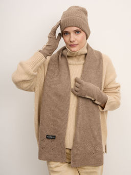 Шарф из кашемира 16-23-208-0C капучино